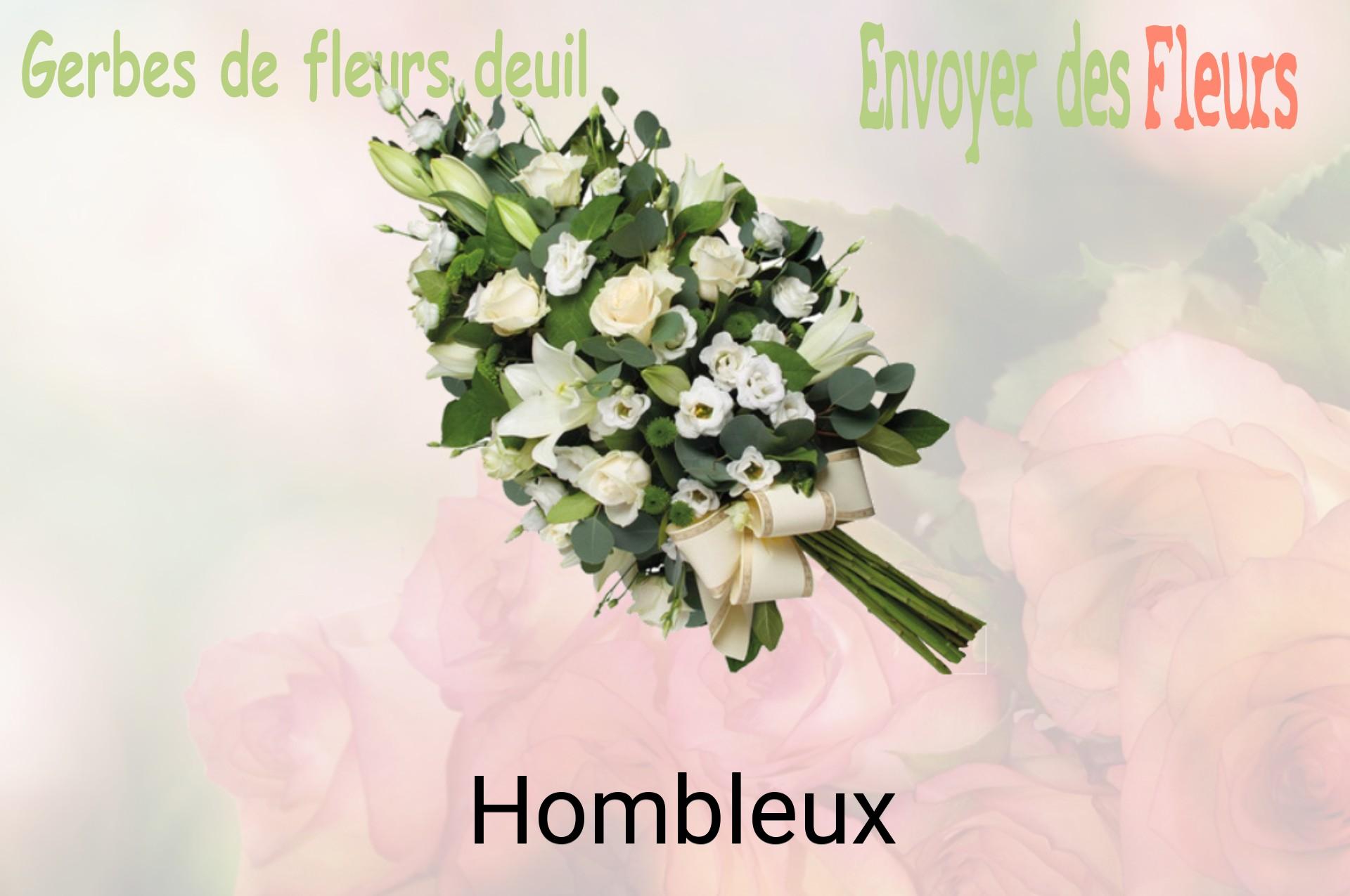 Gerbe de fleurs de deuil livrée à Hombleux